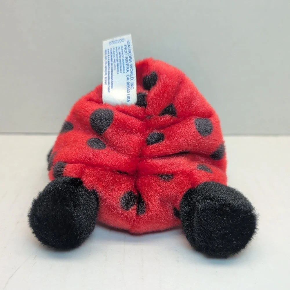 Aurora Palm Pals Plush Bundle Peebs Calico Cat Marty Moose Ladybug Set of 3